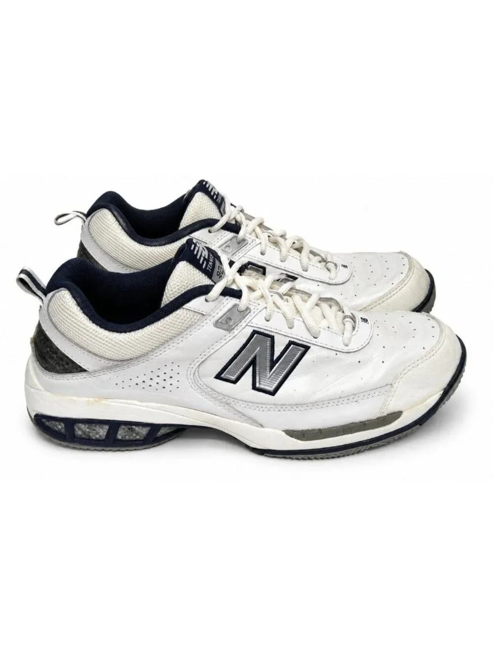 New Balance 806 Tennis Shoes Men’s Size 11.5 D White Leather MC806W Dad Sneakers